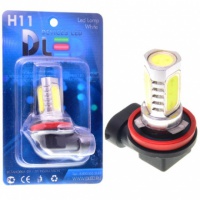 Светодиодная автомобильная лампа DLED H11 - 6W + Линза (2шт.)